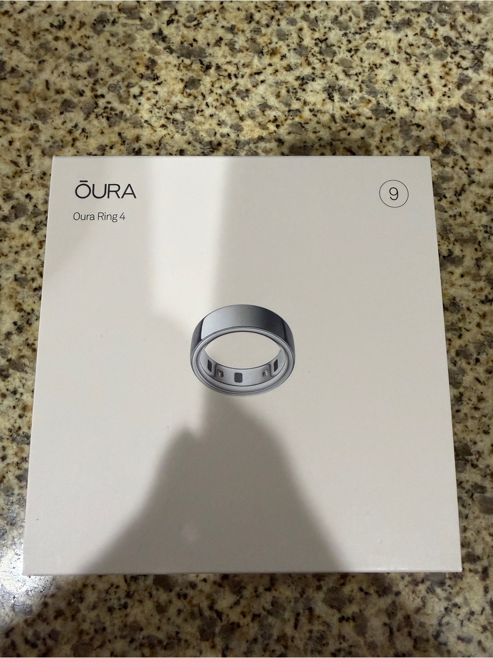 Brand new sealed box Ōura Ring 4 Smart Ring - Silver (Size 9)